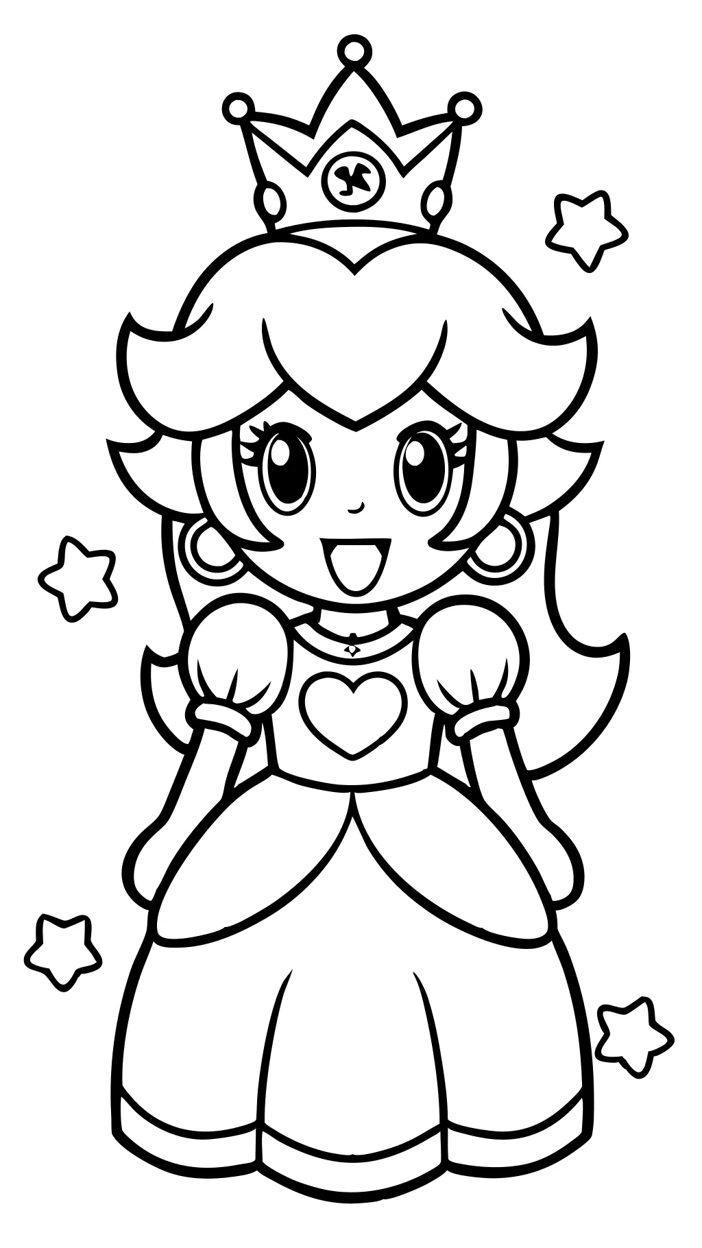 princess peach free coloring pages